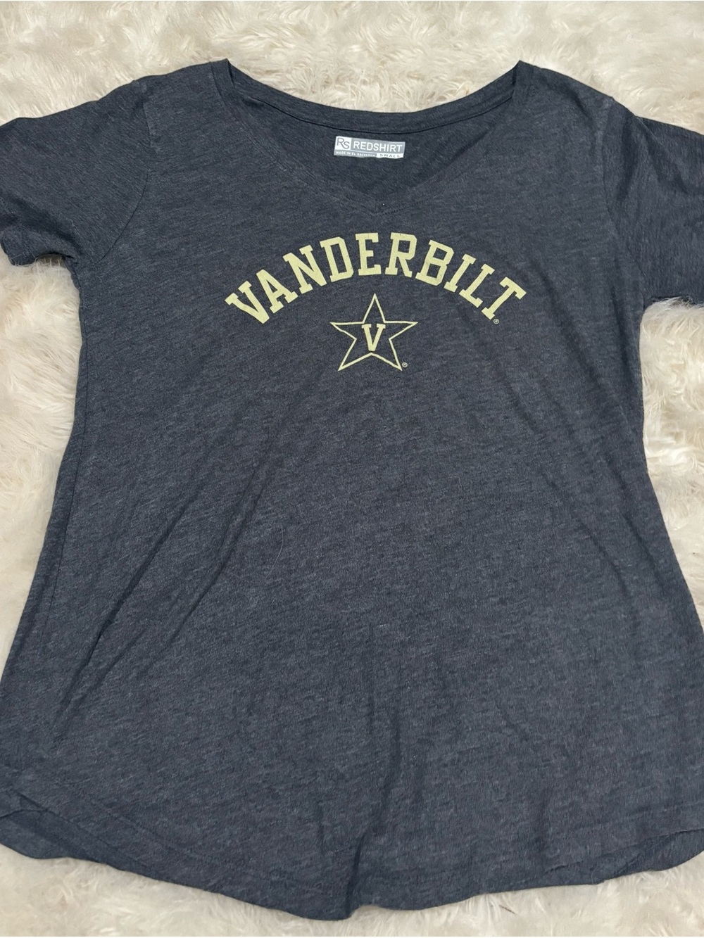 Redshirt Vanderbilt Women’s Small Short Sleeve Tee in dark gray  Heather